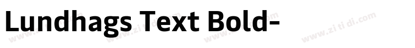 Lundhags Text Bold字体转换
